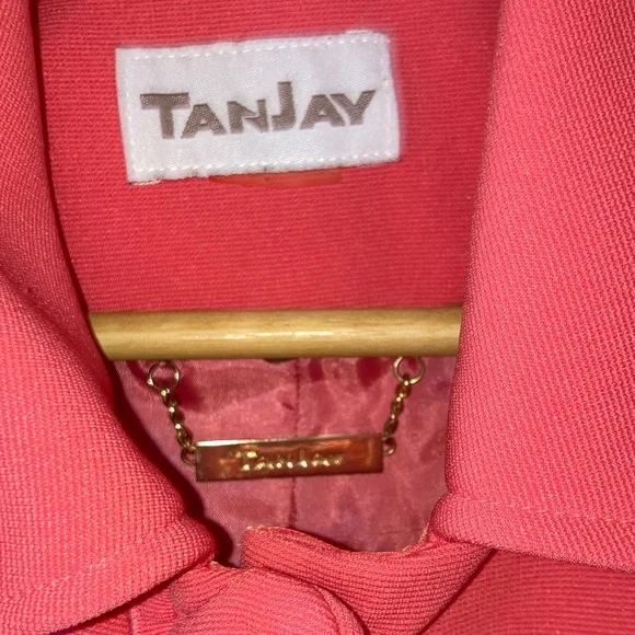 TanJay Pink Ruffle-Trim Blazer Jacket - Picture 2 of 6